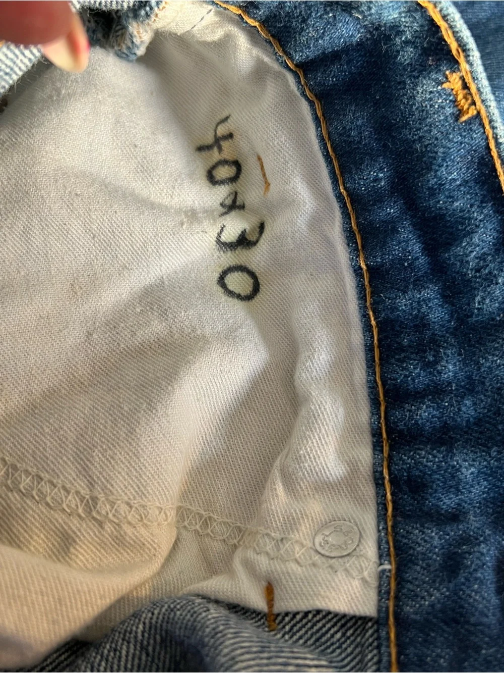 VTG 80s Levi's 517 Orange Tab Bootcut Blue Jeans Men’s 40x30 Made in USA